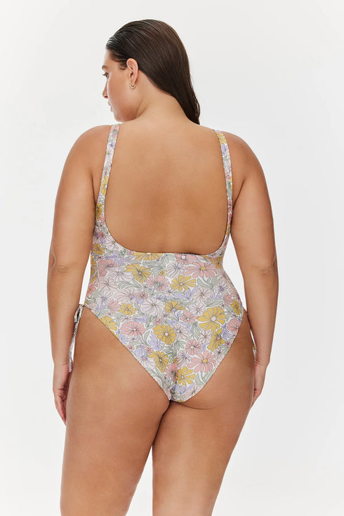 Gottex Flirtt Soft Bloom Scoop Neck One-piece swimsuit